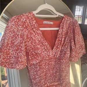 Abercrombie & Fitch Coral Floral Dress